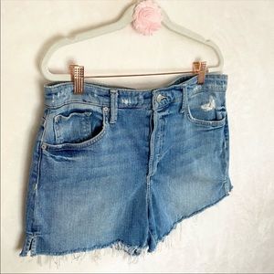 Joe's The Smith high rise button fly cut off - classic!